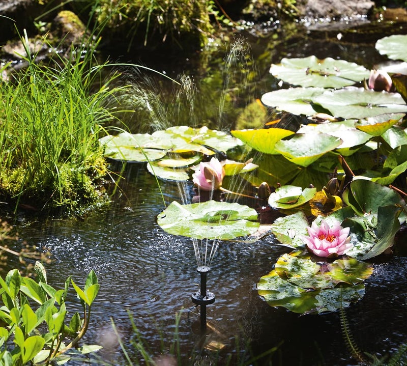 ASC Solar Water Pump Kit for Fountain Pool and Pond (1.6W Battery/Timer LED) - Image 3